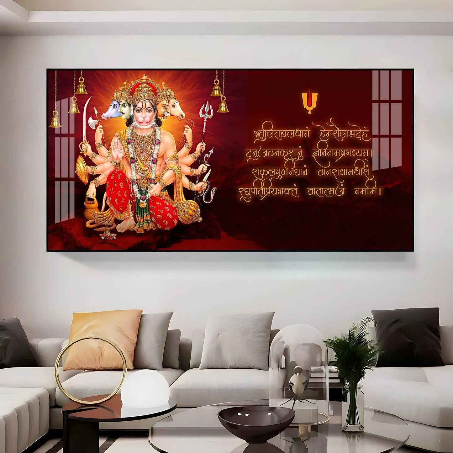 Sankat Mochan Premium Acrylic Horizontal Wall Art