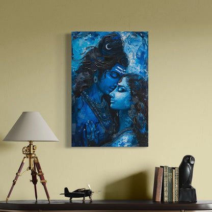 Shiva Shakti Canvas Giclee Print