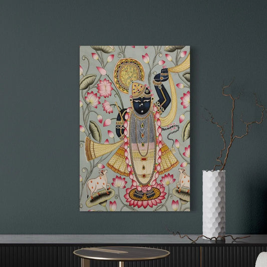 Shreenath Ji Pichwai Unique Canvas Giclee Print