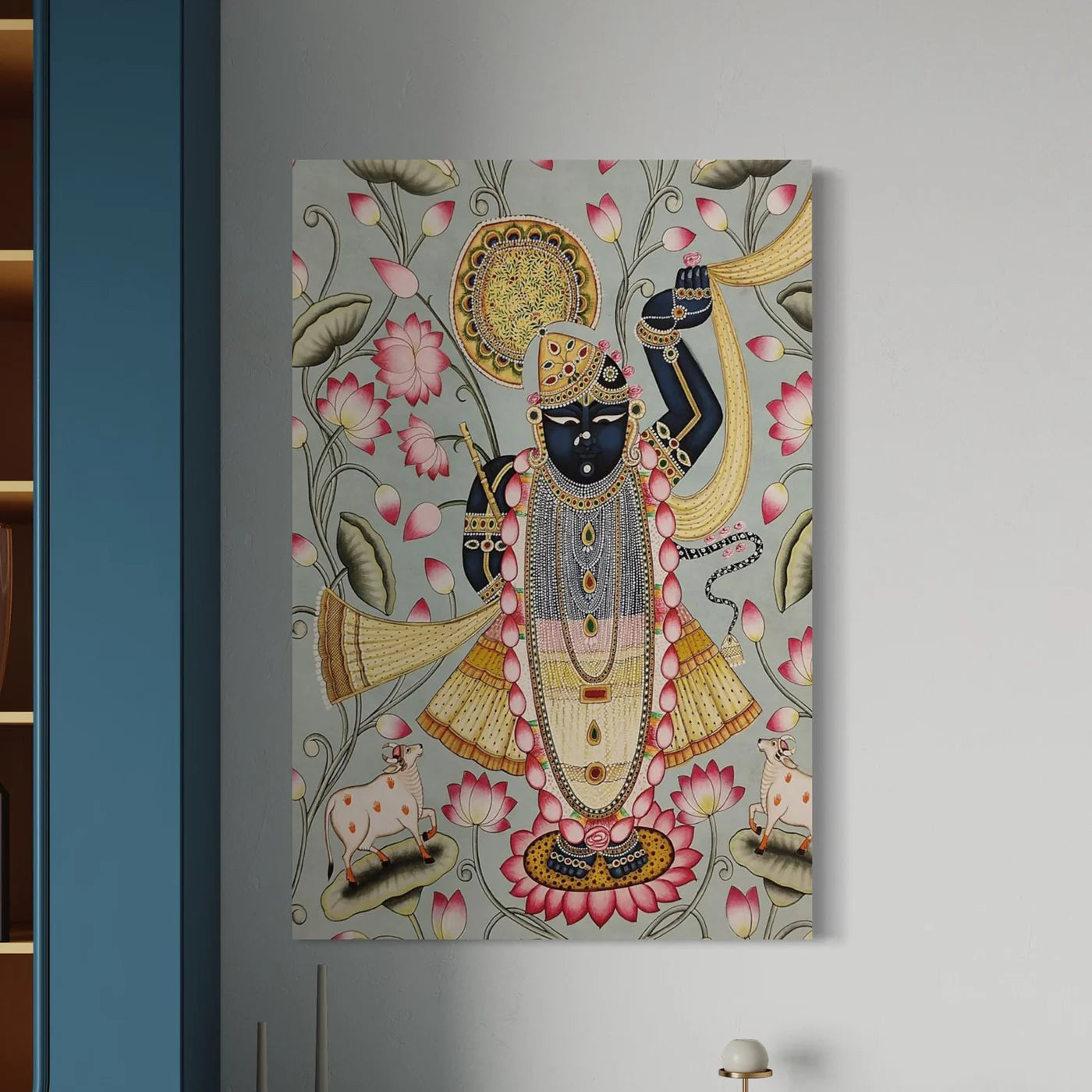 Shreenath Ji Pichwai Unique Canvas Giclee Print