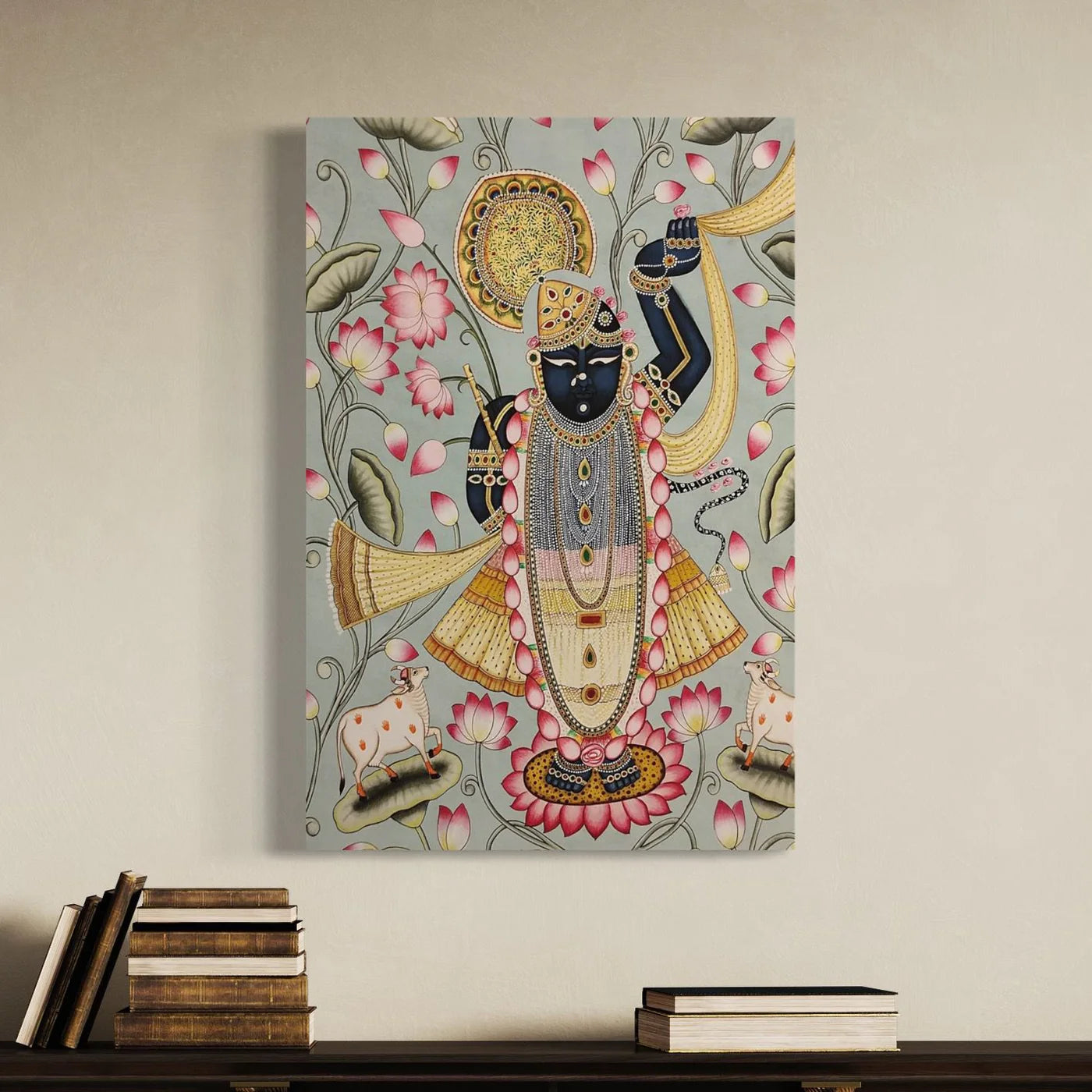 Shreenath Ji Pichwai Unique Canvas Giclee Print