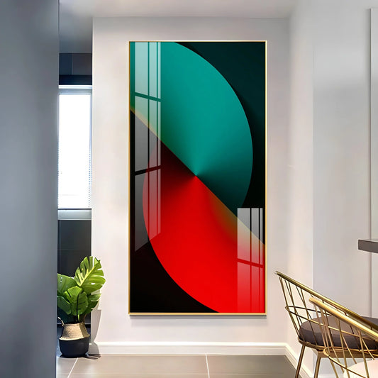 Sierra Dark Abstract Premium Acrylic Vertical Wall Art