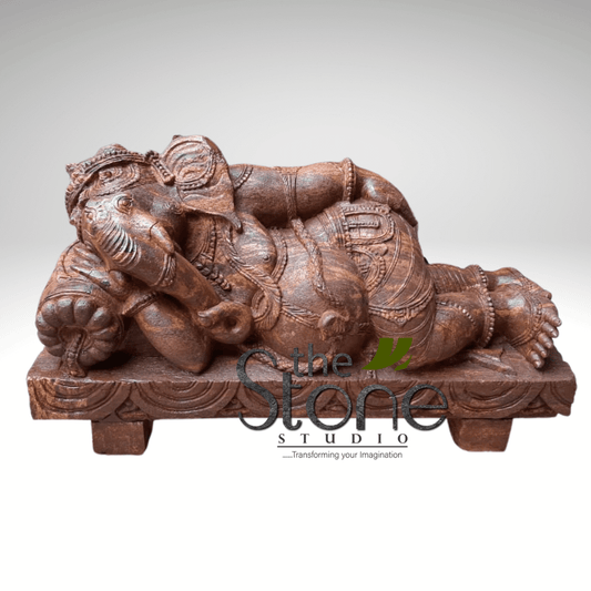 Sleeping Ganesh Murti 15″