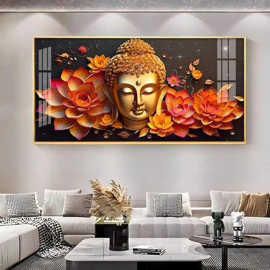 Spiritual Awakening Luxury Crystal Horizontal Wall Art