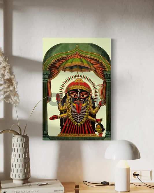 Sri Sri Kali Kalighat Painting Canvas Giclee Print