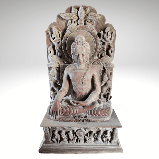 Stone Buddha Statue For Home Decor 2.5ft