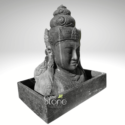 Shiva Fountain in Black stone 3ft
