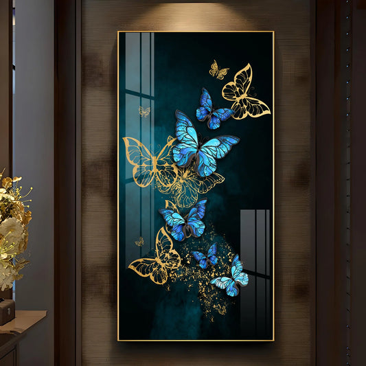 Swarm of Butterflies Luxury Crystal Wall Art