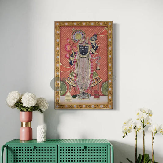 Swaroop Shreenath Ji Pichwai Canvas Giclee Print