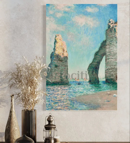 The Cliffs at Etretat by Claude Monet Giclee Print