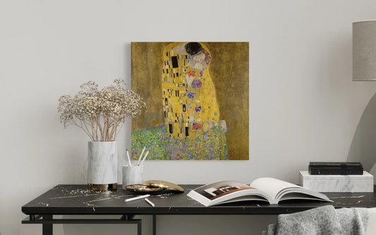 The Kiss by Gustav Klimt Canvas Print World Famous Painting