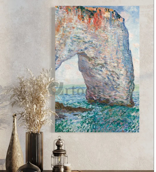 The Mannieporte Near Etretat by Claude Monet Giclee Print
