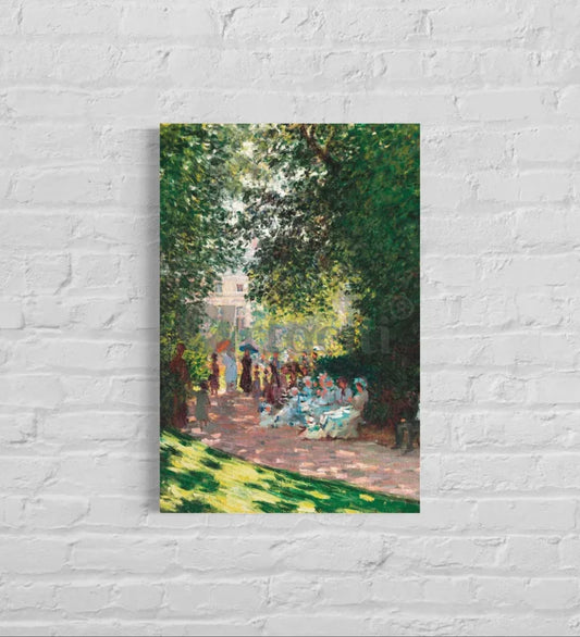 The Parc Monceau by Claude Monet Canvas Giclee Print
