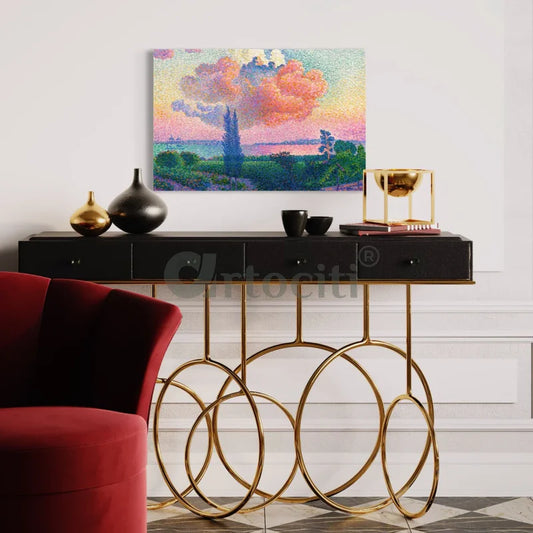 The Pink Cloud Canvas Giclee Print by Henri Edmond Cross