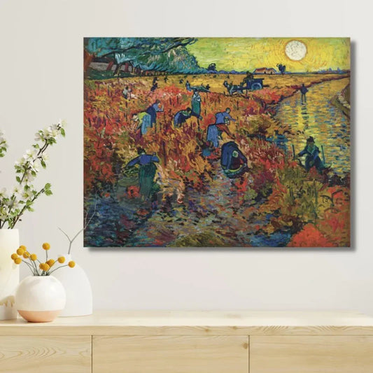 The Red Vineyard by Vincent Van Gogh Large Size Canvas Painting