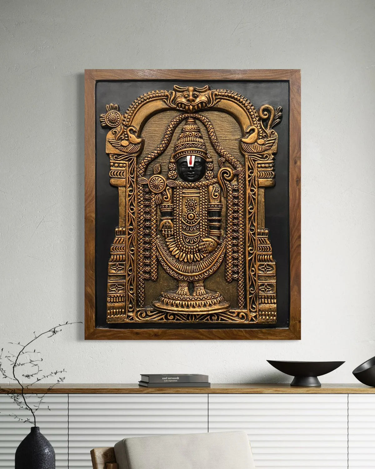 Large Size Tirupati Balaji 3D Wall Art Spiritual Wall Art