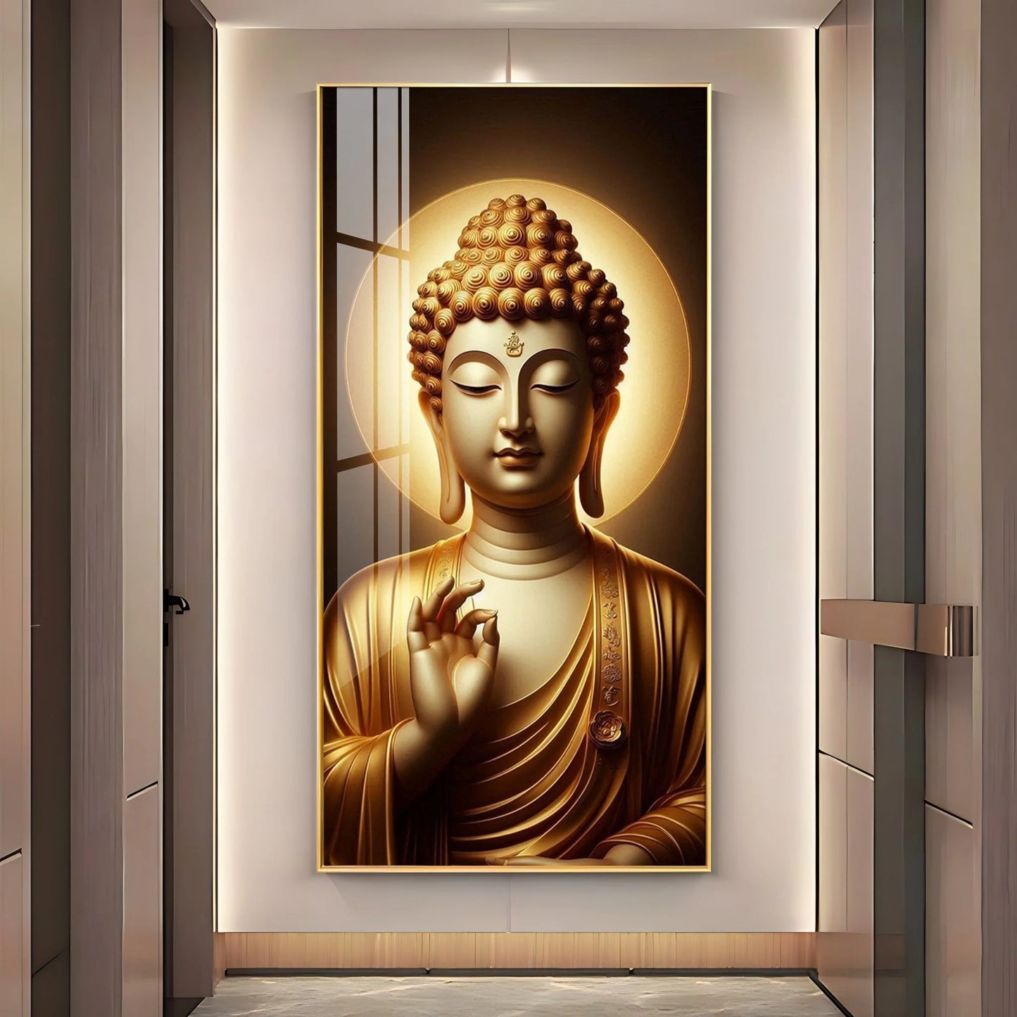 Tranquil Passage Buddha Premium Acrylic Wall Art