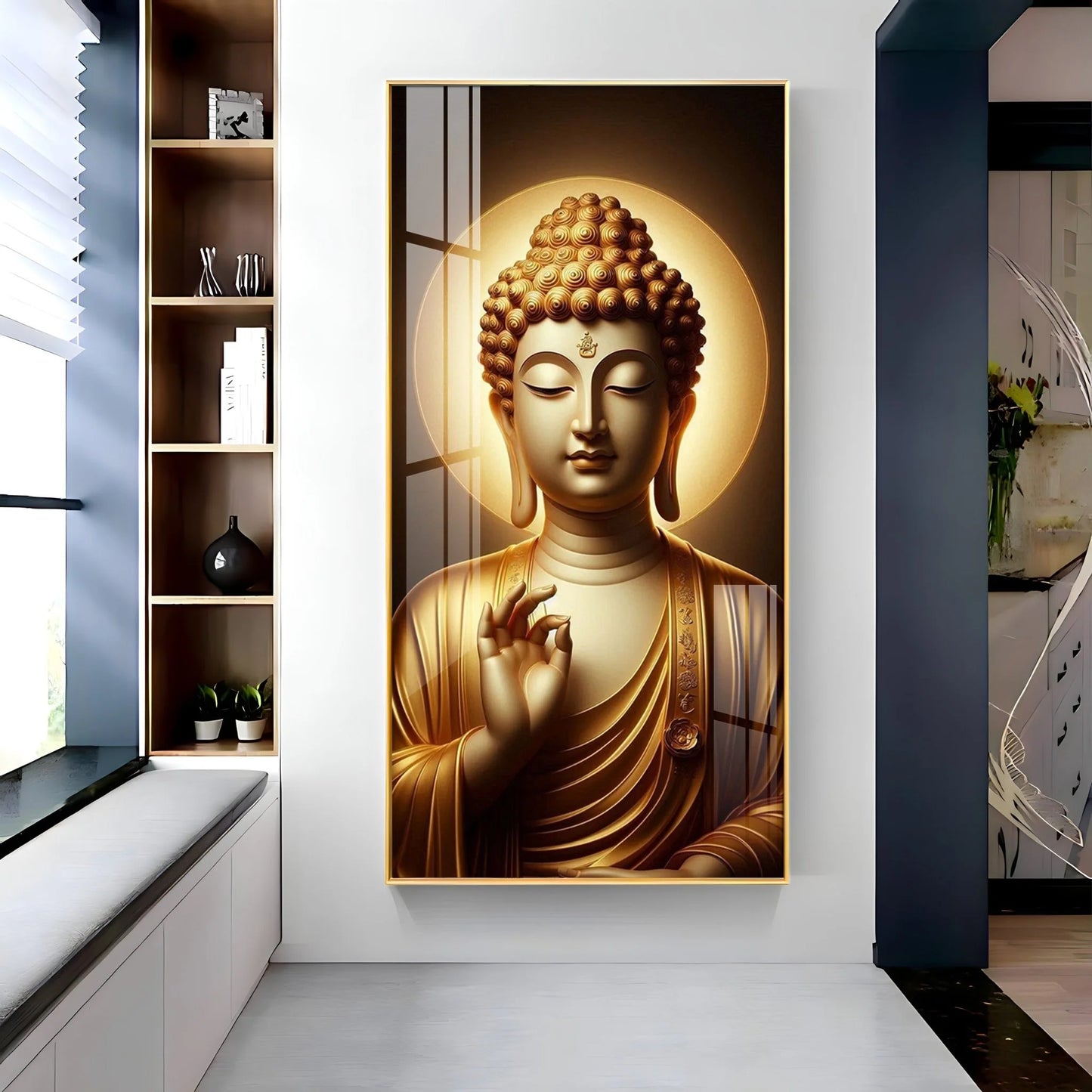 Tranquil Passage Buddha Premium Acrylic Wall Art