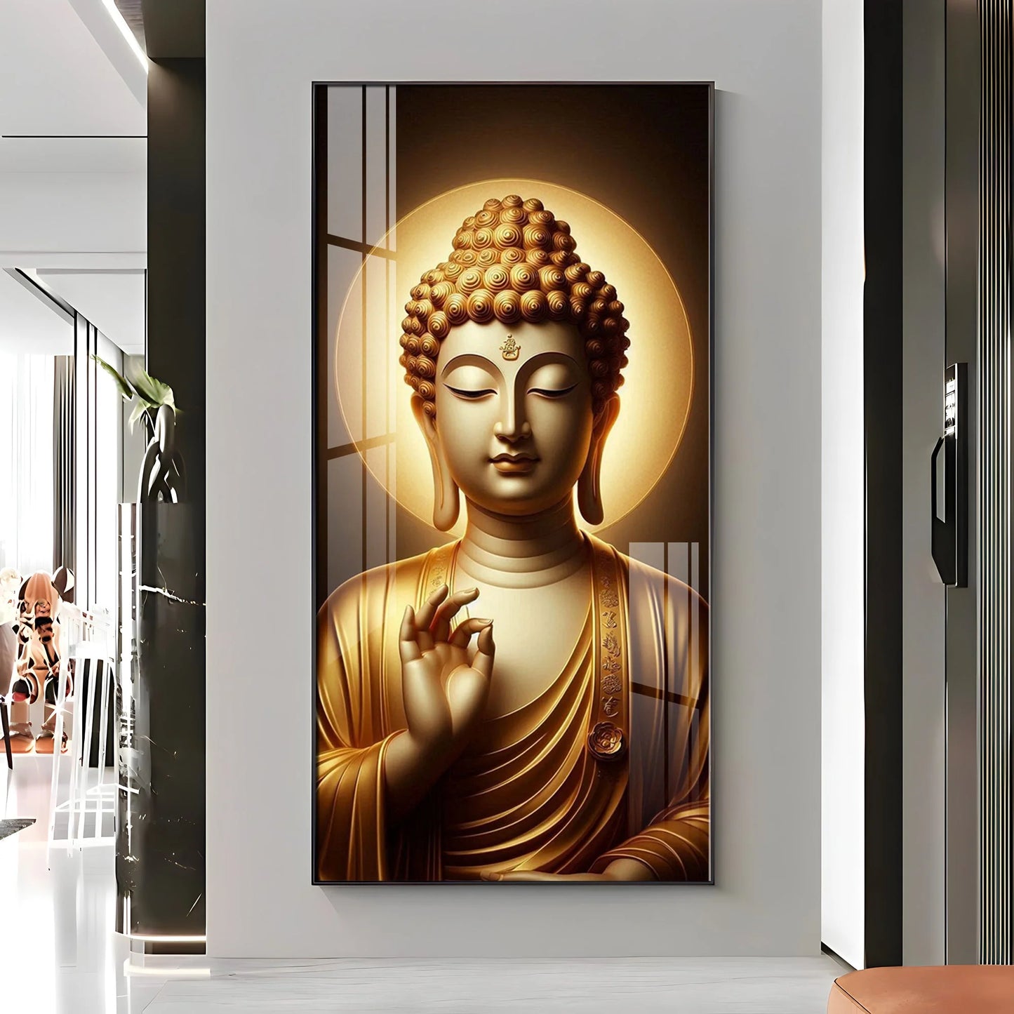 Tranquil Passage Buddha Premium Acrylic Wall Art