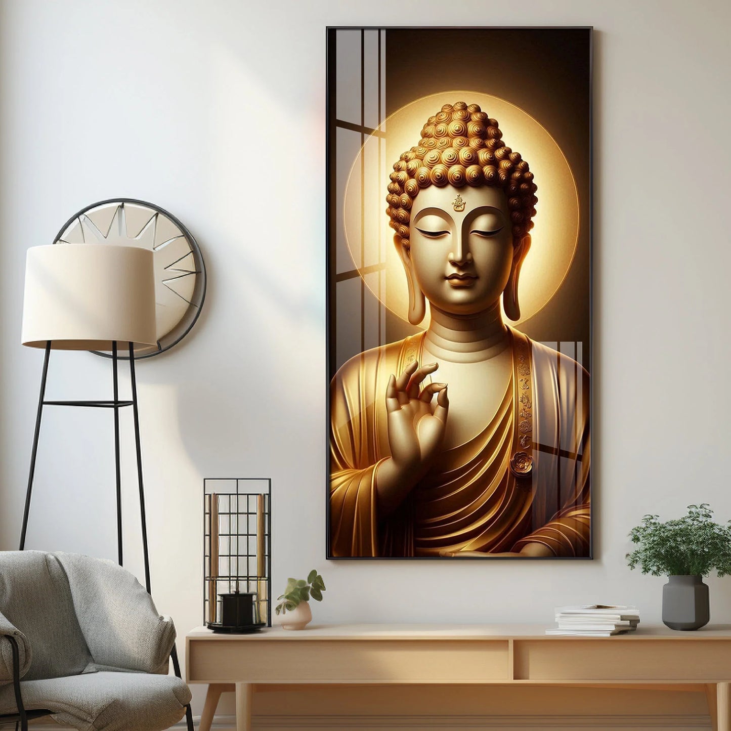 Tranquil Passage Buddha Premium Acrylic Wall Art