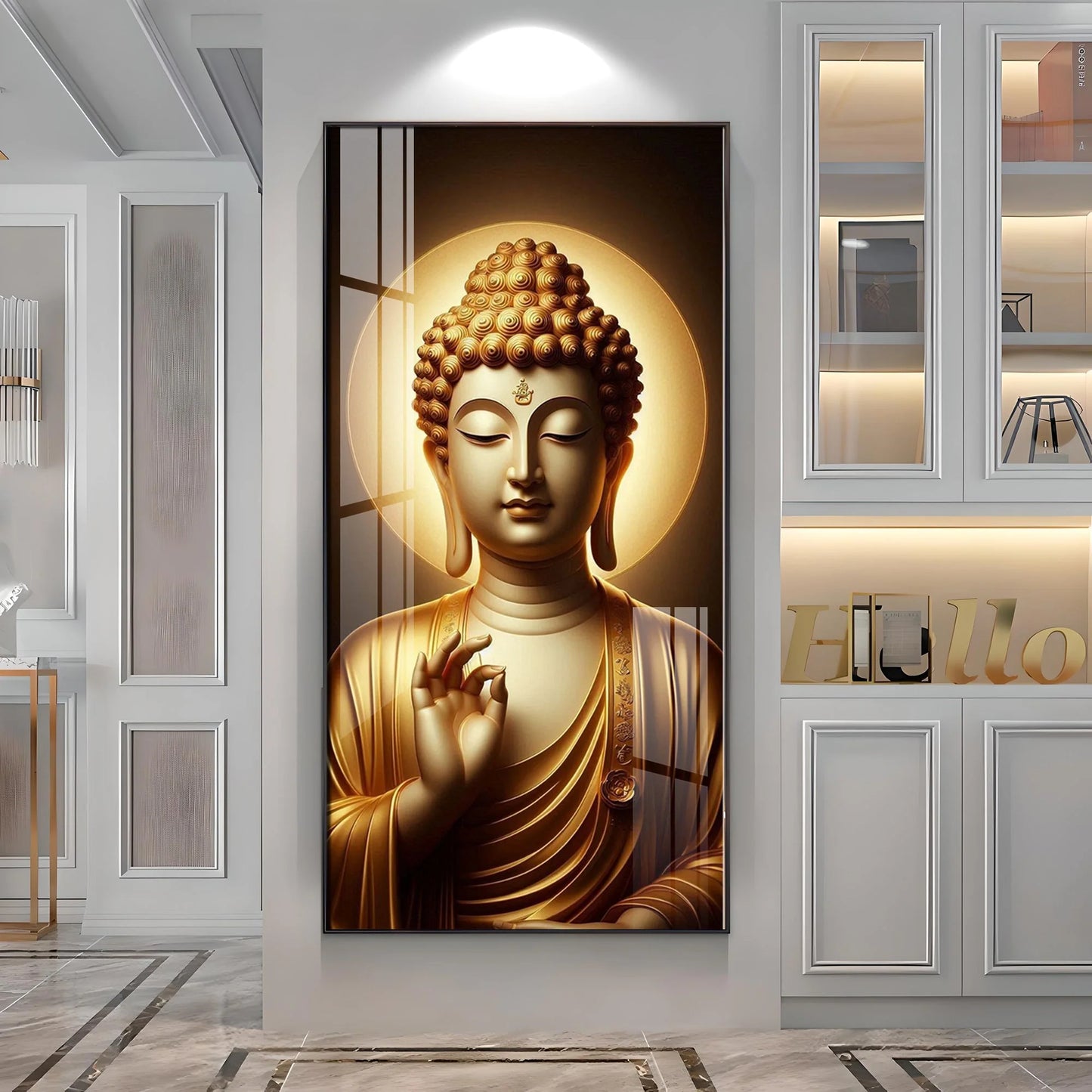 Tranquil Passage Buddha Premium Acrylic Wall Art