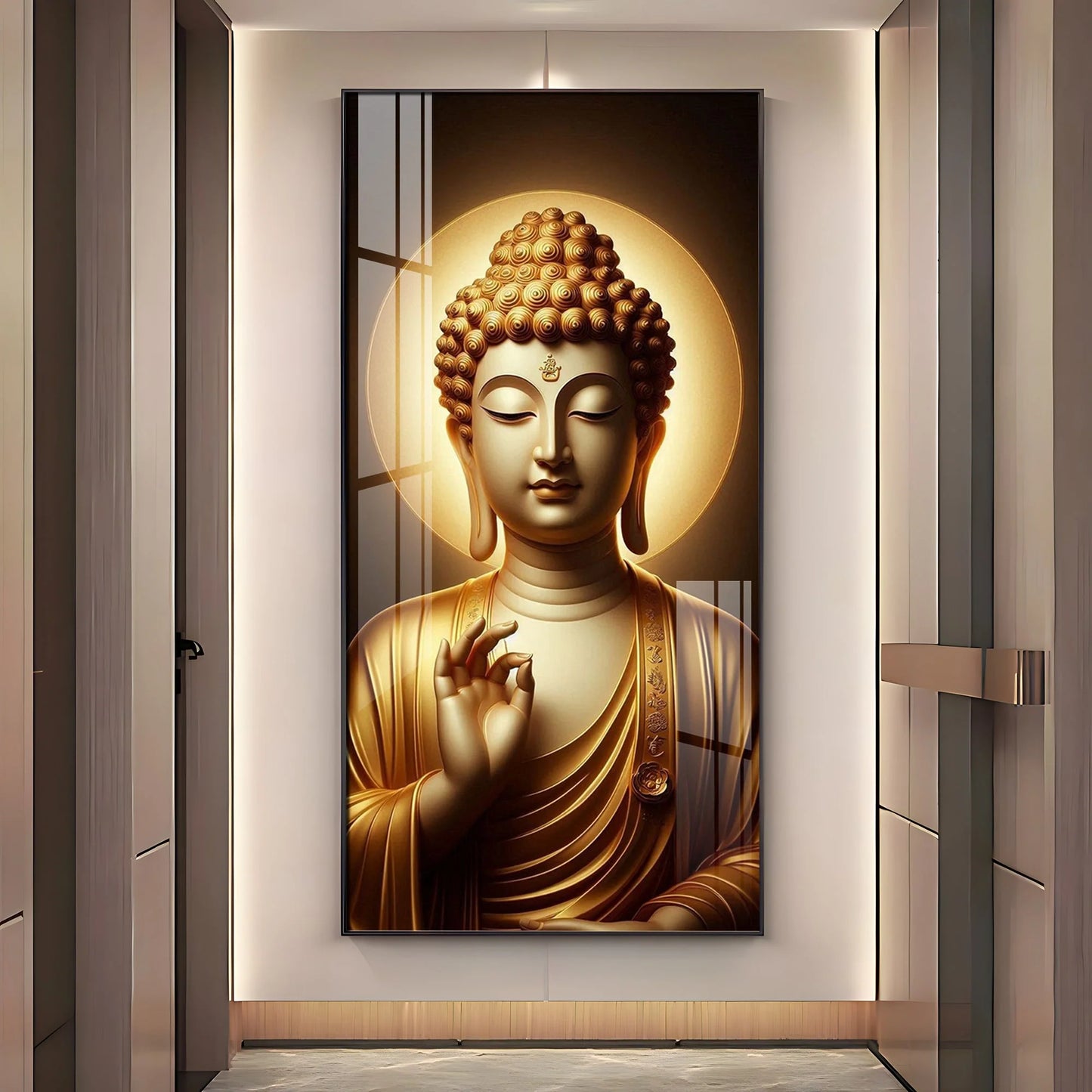 Tranquil Passage Buddha Premium Acrylic Wall Art