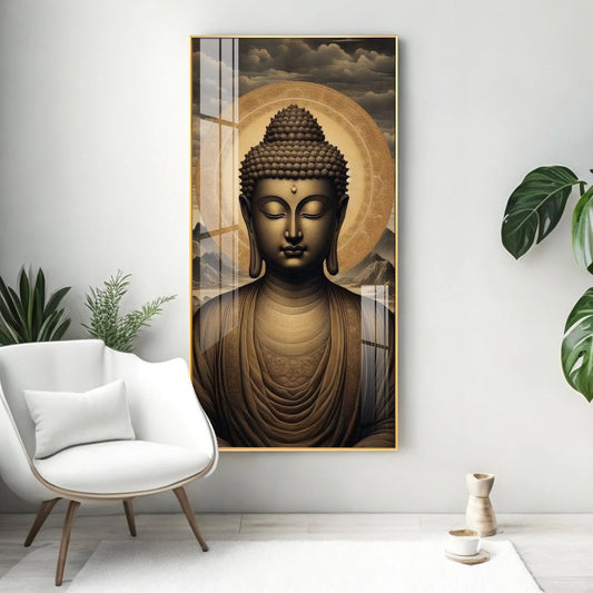 Tranquil Reflections Of Buddha Premium Acrylic Wall Art