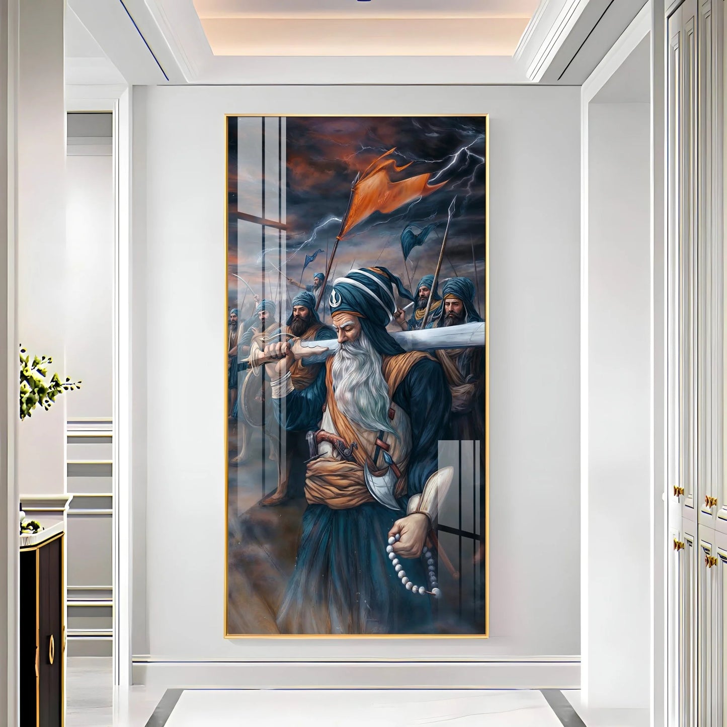 Turban Warriors Premium Acrylic Vertical Wall Art