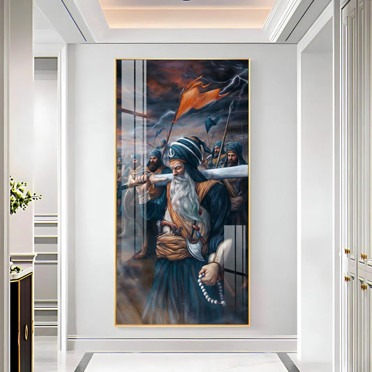 Turban Warriors Premium Acrylic Vertical Wall Art