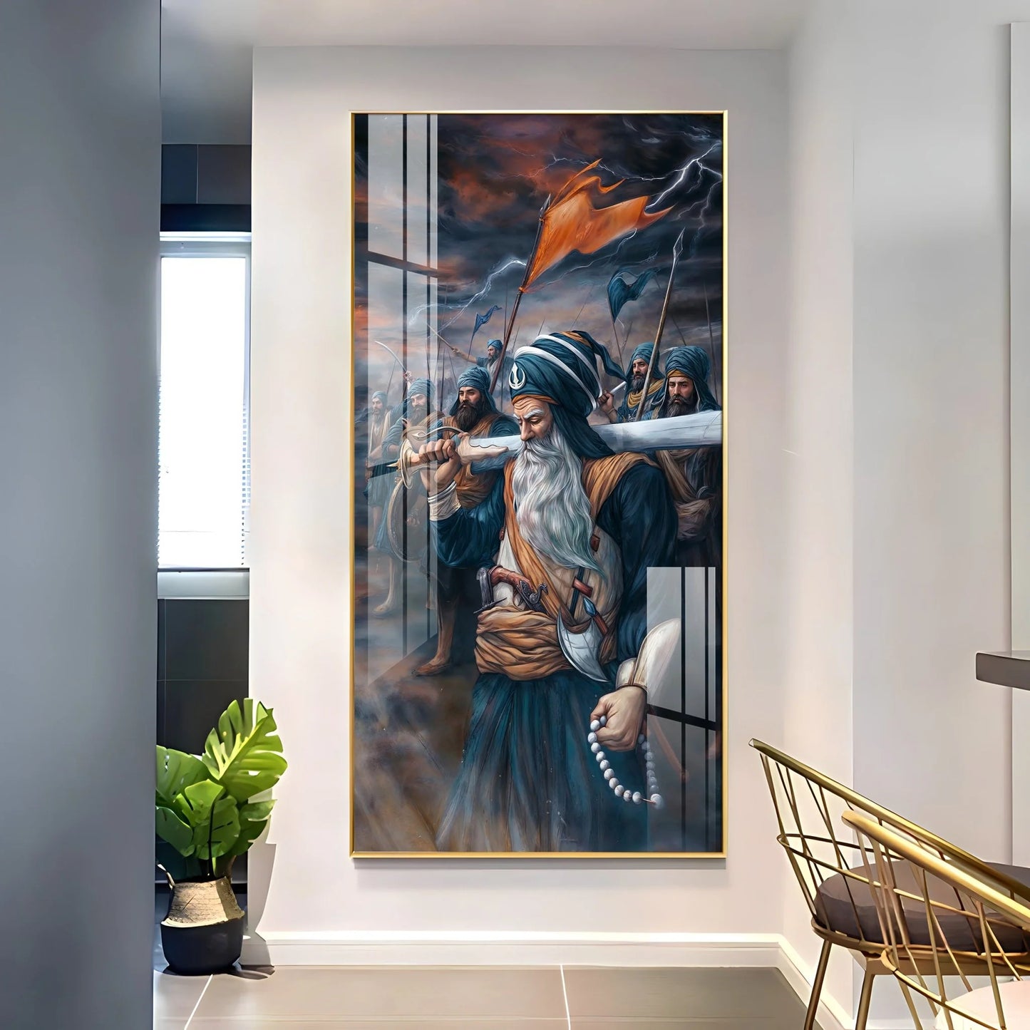 Turban Warriors Premium Acrylic Vertical Wall Art