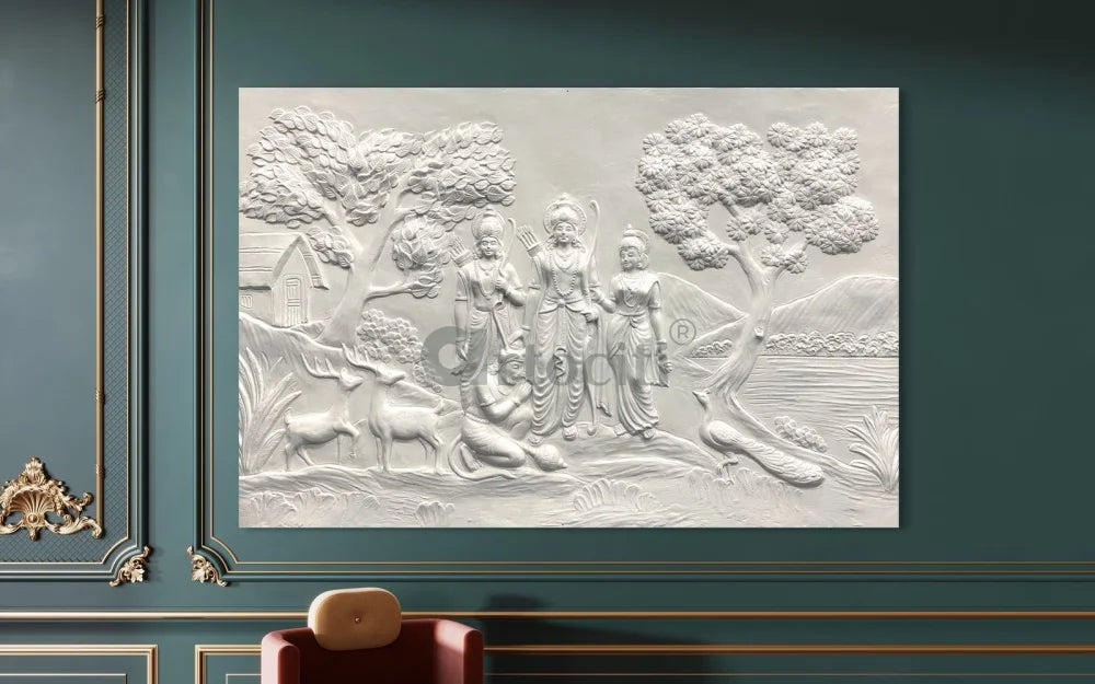 Divine Ram Darbar 3D Relief Mural | 6X4 and 8X5 Feet