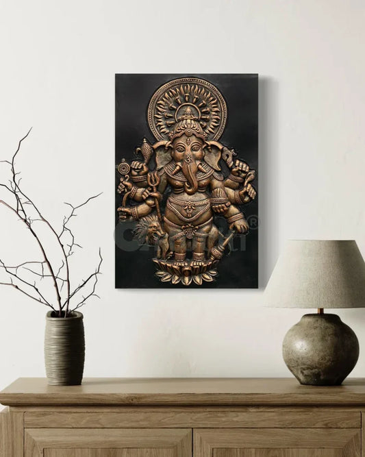 Drishti Ganesha 3D Relief Mural Wall Art