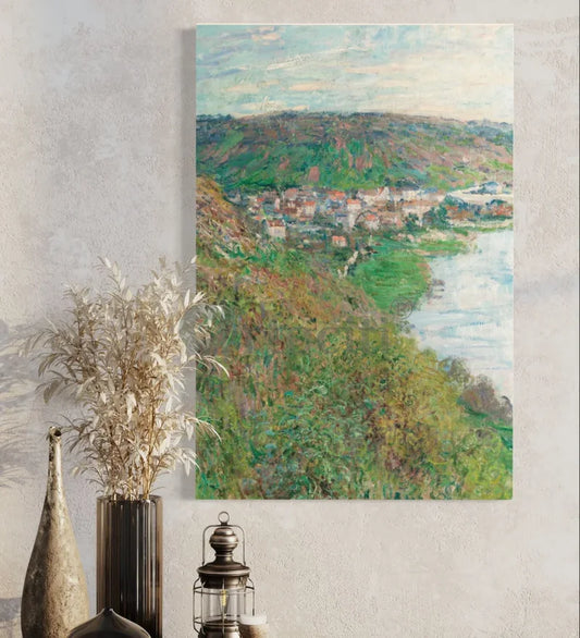 View of Vetheuil by Claude Monet Canvas Giclee Print