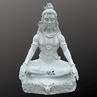 White Shiva Statue 6ft