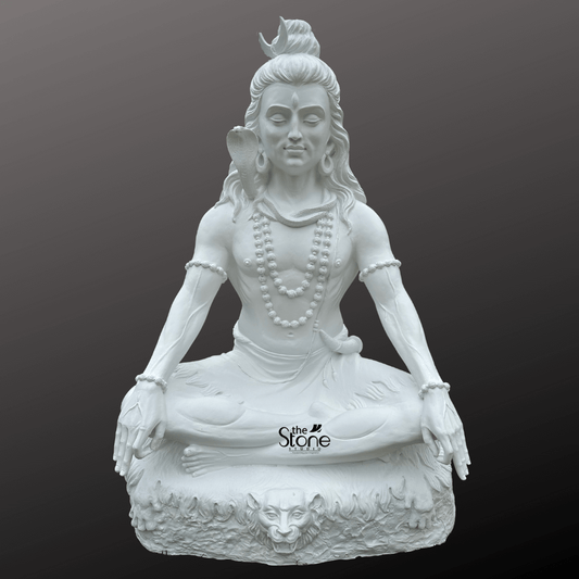 White Shiva Statue 6ft
