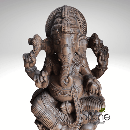 Wooden Ganesh Statue 3 feet